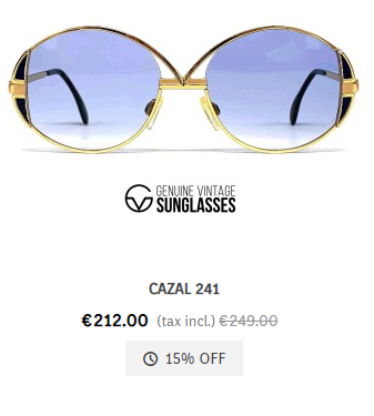 round sunglasses cazal